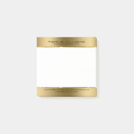 Post-it® Minimaliste moderne brillant Faux Or
