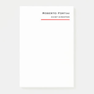 Post-it® Minimaliste rouge clair moderne