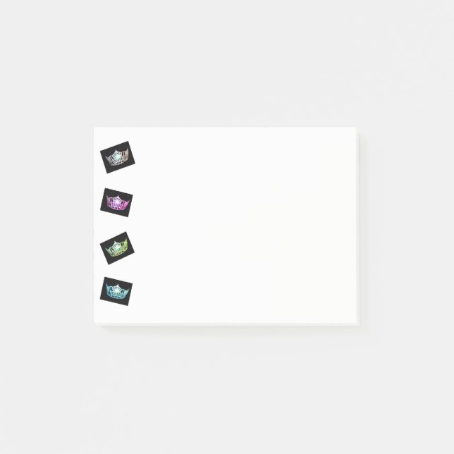 Post-it® Miss America Whimsical Crowns Post-it-Notes (Devant)