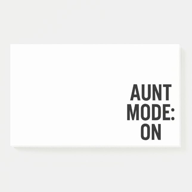 Post-it® Mode Tante Activé - Amusant Humour de famille (Devant)