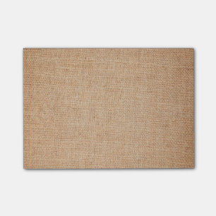 Post-it® Modèle - arrière - plan de toile de jute