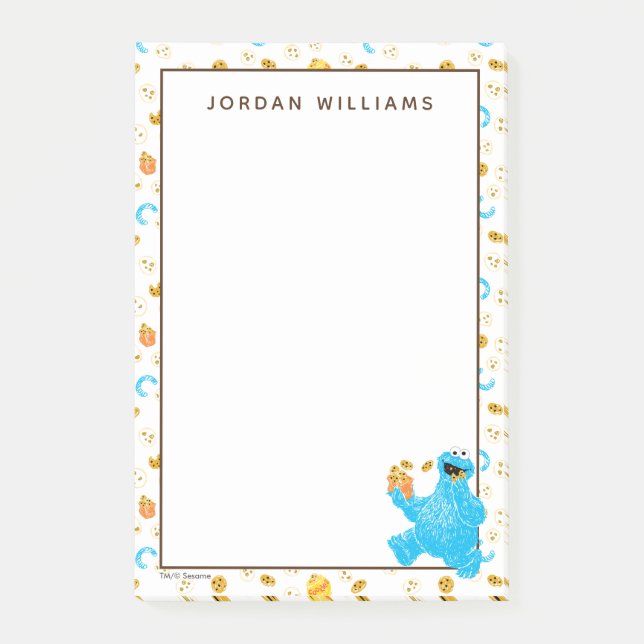 Post-it® Modèle de cookie monstre crayon Cookie (Devant)