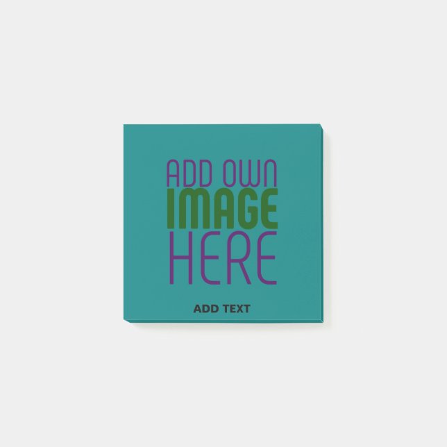 POST-IT® MODÈLE DE TEXTE D'IMAGE VERTE TURQUOISE MODERNE (Devant)
