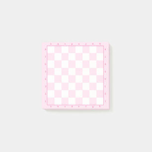 Post-it® Modèle du jeu d'échecs Pink Pastel