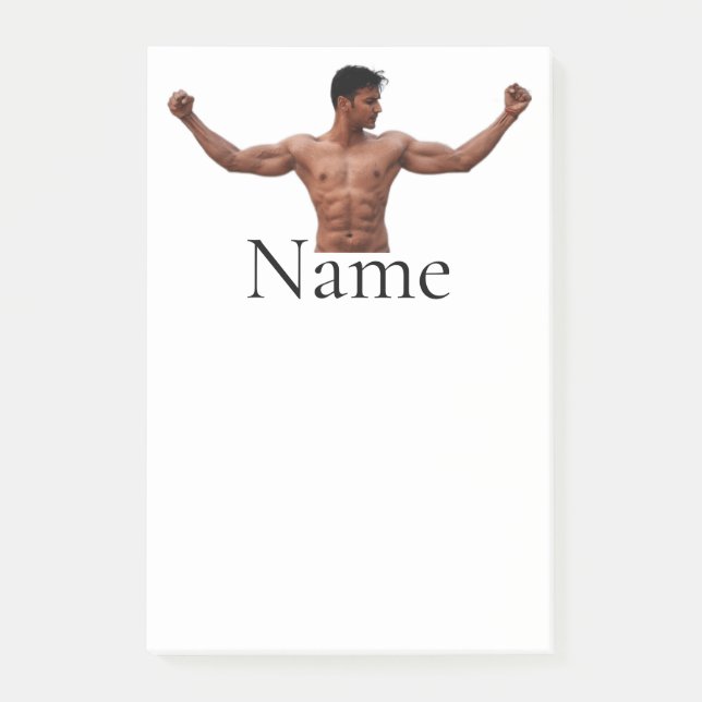 Post-it® Modèle Fitness Homme Thunder_Cove (Devant)