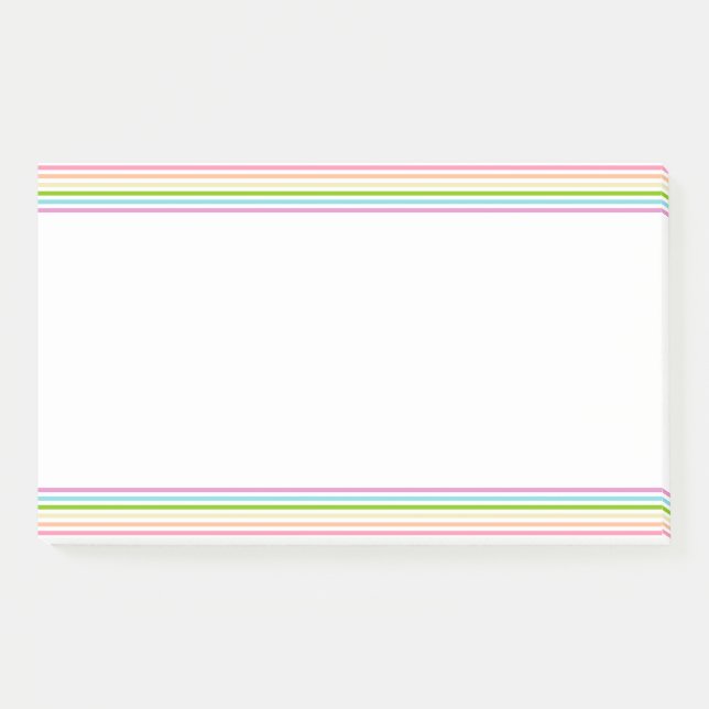 Post-it® Modèle moderne aux couleurs éclatantes blanc tenda (Devant)
