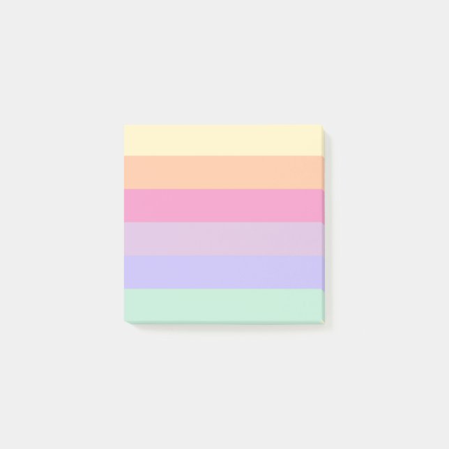 Post-it® Modèle moderne simple Couleurs arc-en-ciel bande (Devant)