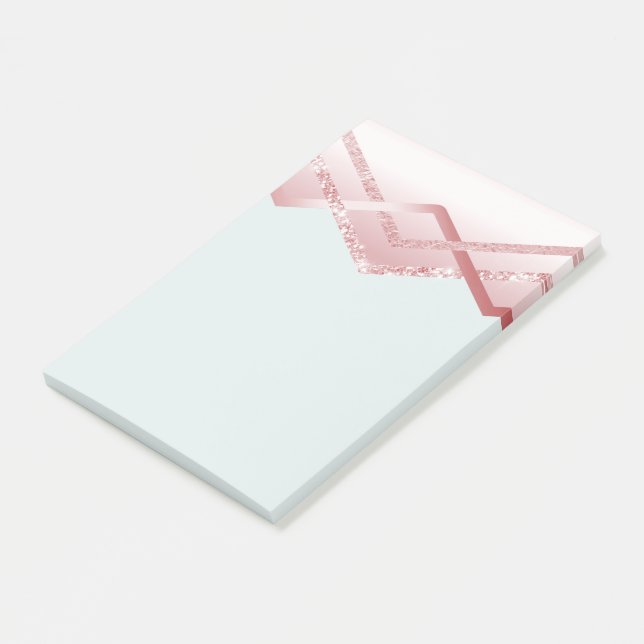 Post-it® MODÈLE Rosegold Parties scintillant Foil Look (Incliné)