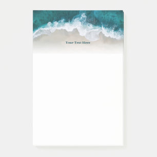 Post-it® Moderne Bleu vague océanique Personnalisé