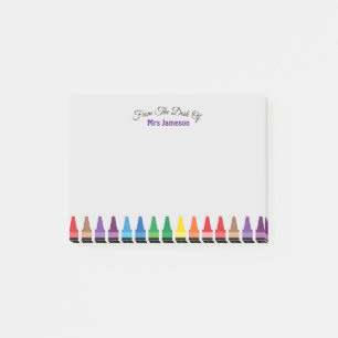 Post-it® Moderne chic mignon du bureau de Rainbow Crayon