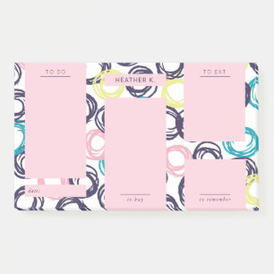 Post-it® Moderne rose foncé violet quotidien à faire