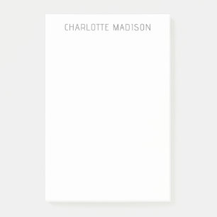Post-it® Moderne Simple Noir Blanc Tendance Minimaliste Sim