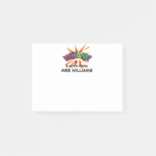 Post-it® Moderne Simple Personnalisé Bande Dessinée WHAM
