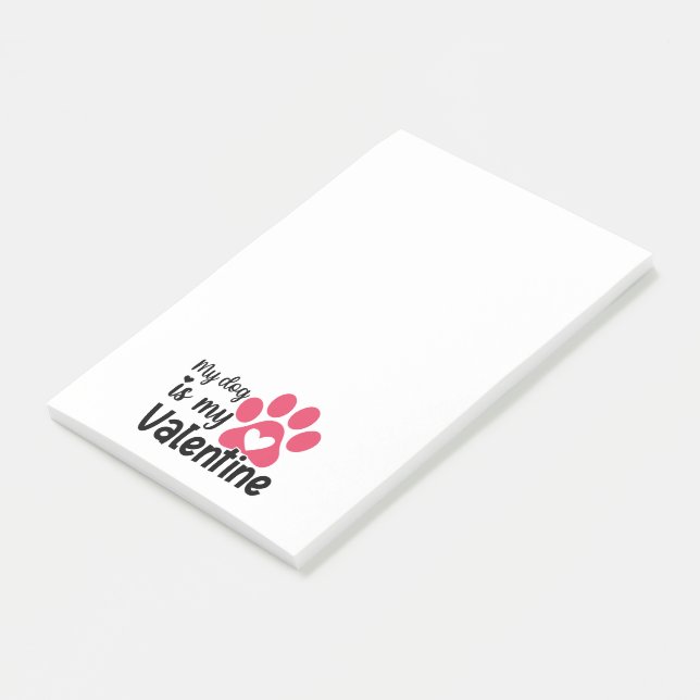 Post-it® Mon chien est mon valentin (Incliné)