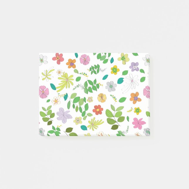 Post-it® Mon design de fleurs 6 (Devant)