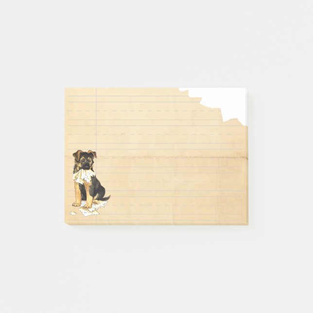 Post-it® Mon GSD a mangé mon travail (Devant)