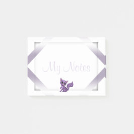 Post-it® Mon pourpre Kitty de post-its de notes