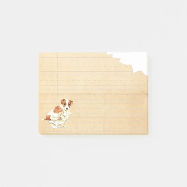 Post-it® Mon Russell Terrier a mangé mon travail (Devant)