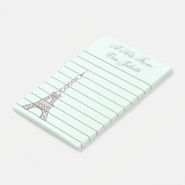 Post-it® Monnaie Personnalisée Tour Eiffel Post It Notes Ca (Incliné)