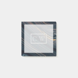 Post-it® Monogram Obsidienne Mahogany Goldsheen
