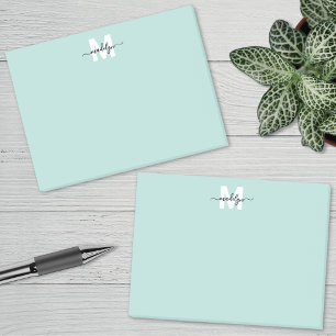 Post-it® Monogramme Bleu Canard