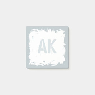 Post-it® Monogramme Cool pour pinceau gris sable argenté