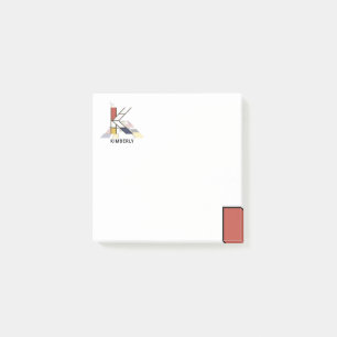 Post-it® Monogramme d'art moderne unique en son genre. Lett