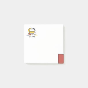 Post-it® Monogramme d'art moderne unique. Lettre O