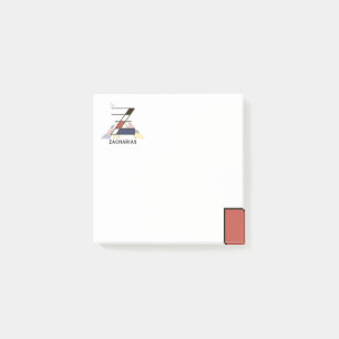 Post-it® Monogramme d'art moderne unique. Lettre Z