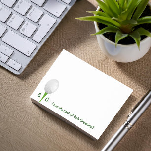 Post-it® Monogramme de golf Notepads collants