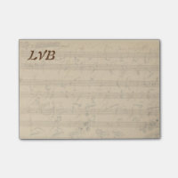 Monogramme de manuscrit de piano de Beethoven