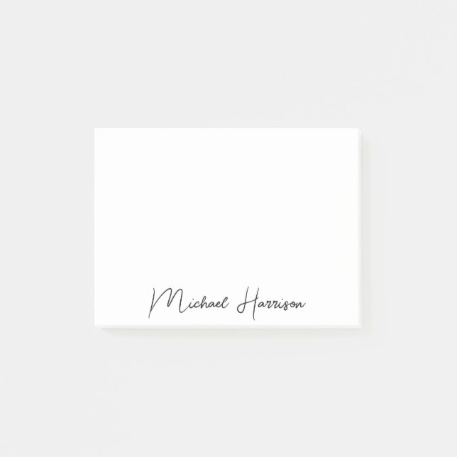 Post-it® Monogramme de script moderne (Devant)