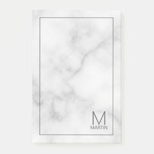 Post-it® Monogramme et bloc-notes de nom personnalisés mode