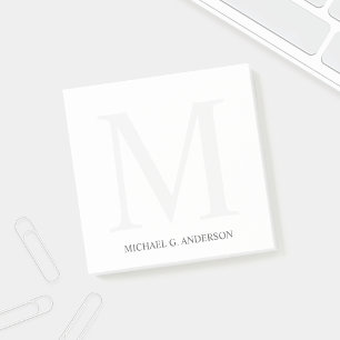Post-it® Monogramme et nom personnalisés