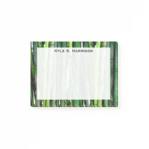 Monogramme Feng Shui Bambou Vert Richesse