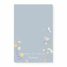 Monogramme Floral Butterfly Botanical Cottage Core