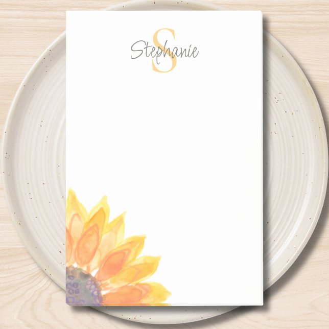 Post-it® Monogramme Floral Nom (Créateur téléchargé)