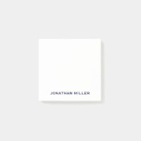 Monogramme minimaliste marine et blanc 3x3