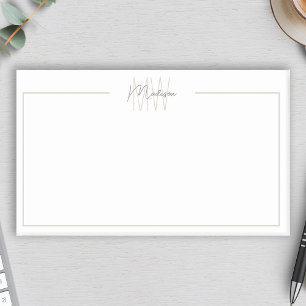 Post-it® Monogramme Minimaliste Moderne