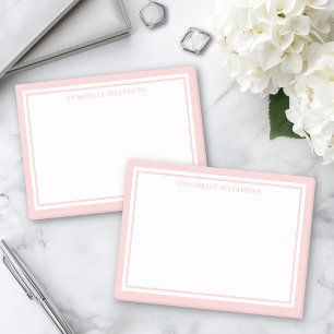 Post-it® Monogramme Minimaliste Rose Pâle