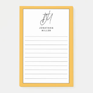 Post-it® Monogramme minimaliste tendance
