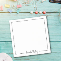 Monogramme noir et blanc Fille Nom complet