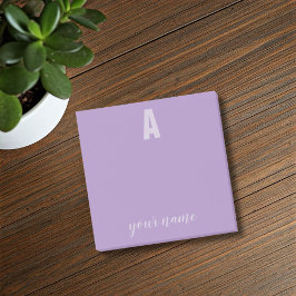 Post-it® Monogramme Nom Purple Stick Post It Notes