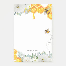 Post-it® Monogramme personnalisé abeille bourdon nid d'abei