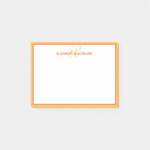 Post-it® Monogramme personnalisé Initiales Nom Simple Migno