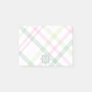 Post-it® Monogramme   Preppy Plaid