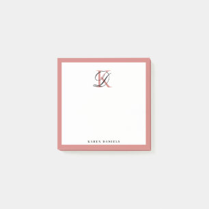 Post-it® Monogramme rose Gold