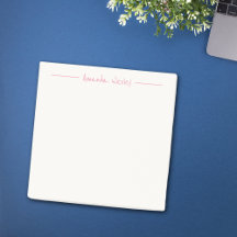 Monogramme rose minimaliste simple Nom complet