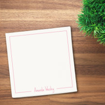 Monogramme rose minimaliste simple Nom complet