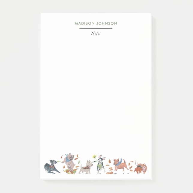 Post-it® Monographie de chiens mignons (Devant)